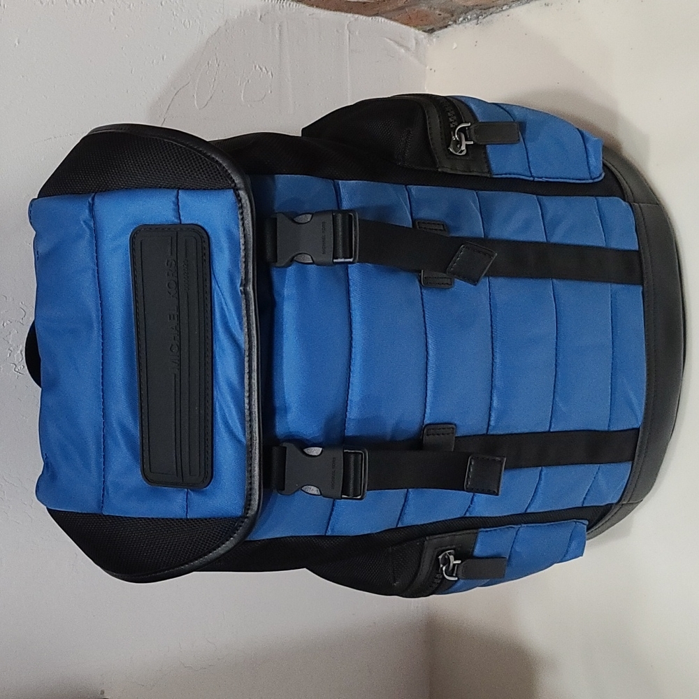 Michael Kors Kent Sport Large Flap Backpack – Sapphire Blue, NWT (MSRP: $498)